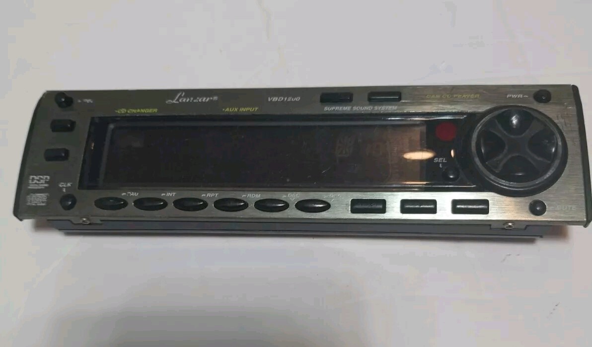 LANZAR VBD 1200, car CD player-face plate only. (Parts)