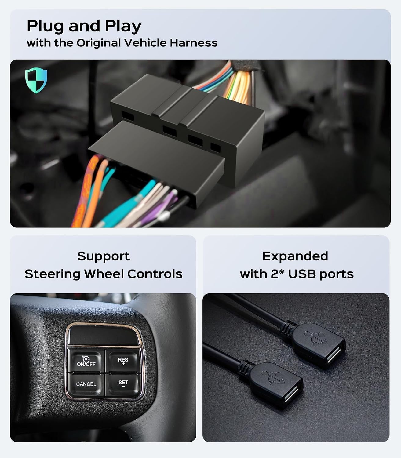 10.2″ Linux Android Auto Carplay for 2007–2018 Jeep Wrangler Dodge RAM Chrysler