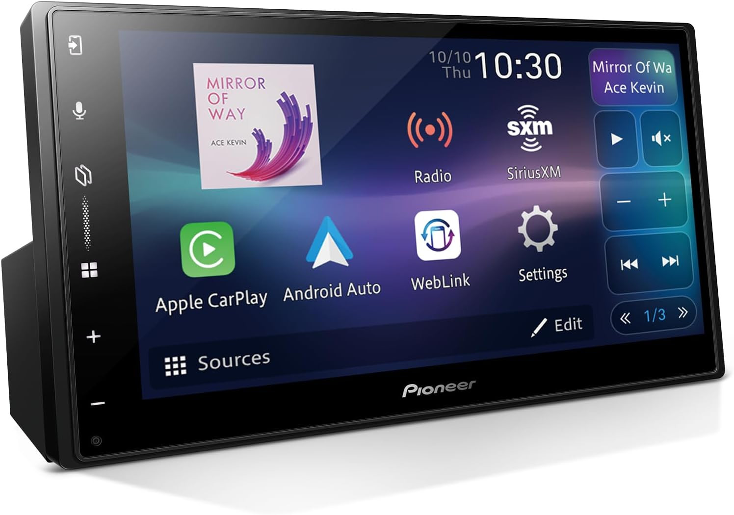 DMH-W3000NEX 6.8″ Double Din Multimedia Digital Media Receiver, Wireless Apple C