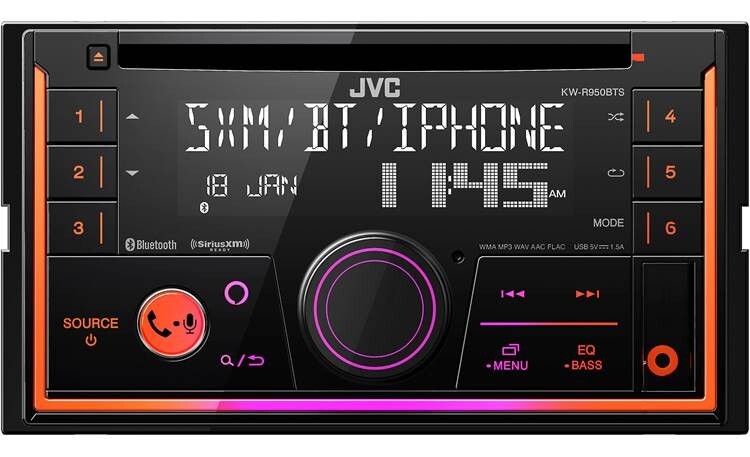 JVC KW-R950BTS CD Receiver with AM/FM tuner, built-in Bluetooth & Amazon Alexa