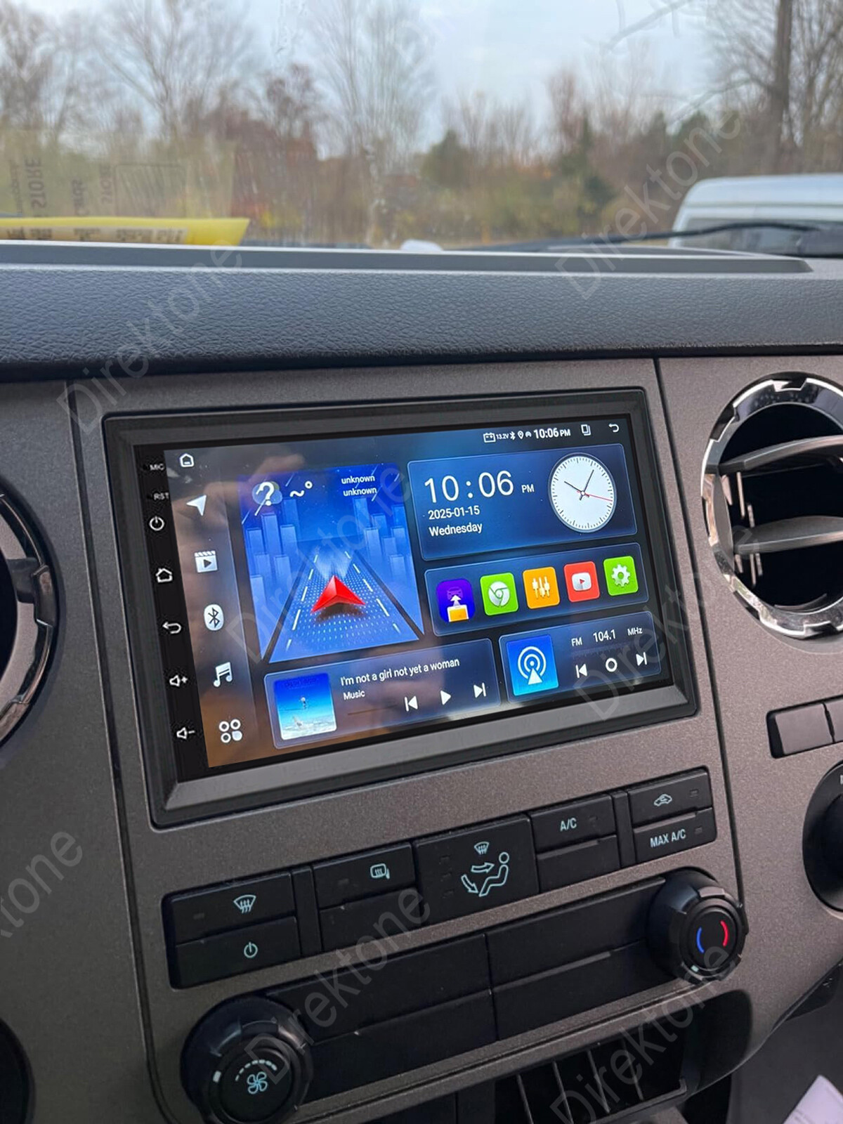 4+64G For 2006-14 Ford F-250 F-350 F-450 Super Duty Android 13 Carplay Radio SWC