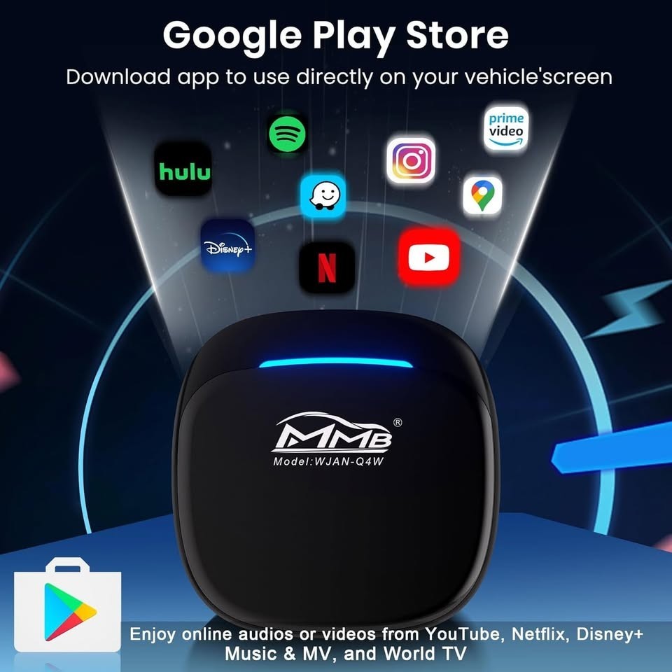 MMB MAX Magic Ai Box 4.0, Wireless CarPlay/Android Auto Adapter, 2025 Upgraded 8