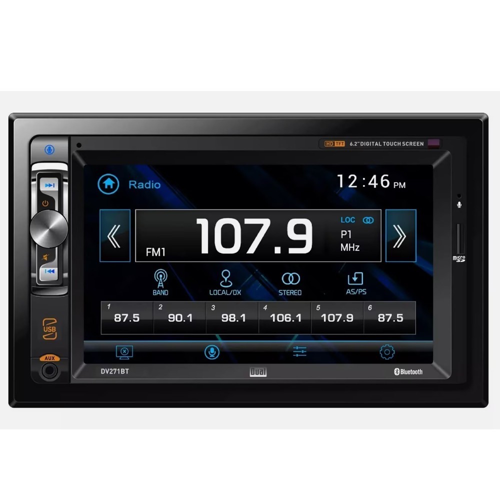 DV271BT CD/DVD Bluetooth Car Stereo Dash Kit +Cam For Jeep 2002-2007 Liberty