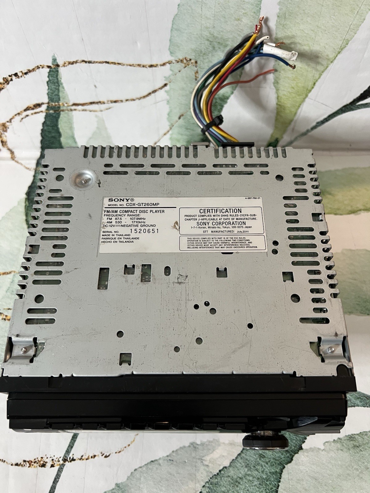 Sony CDX-GT260MP CD Player In Dash Receiver