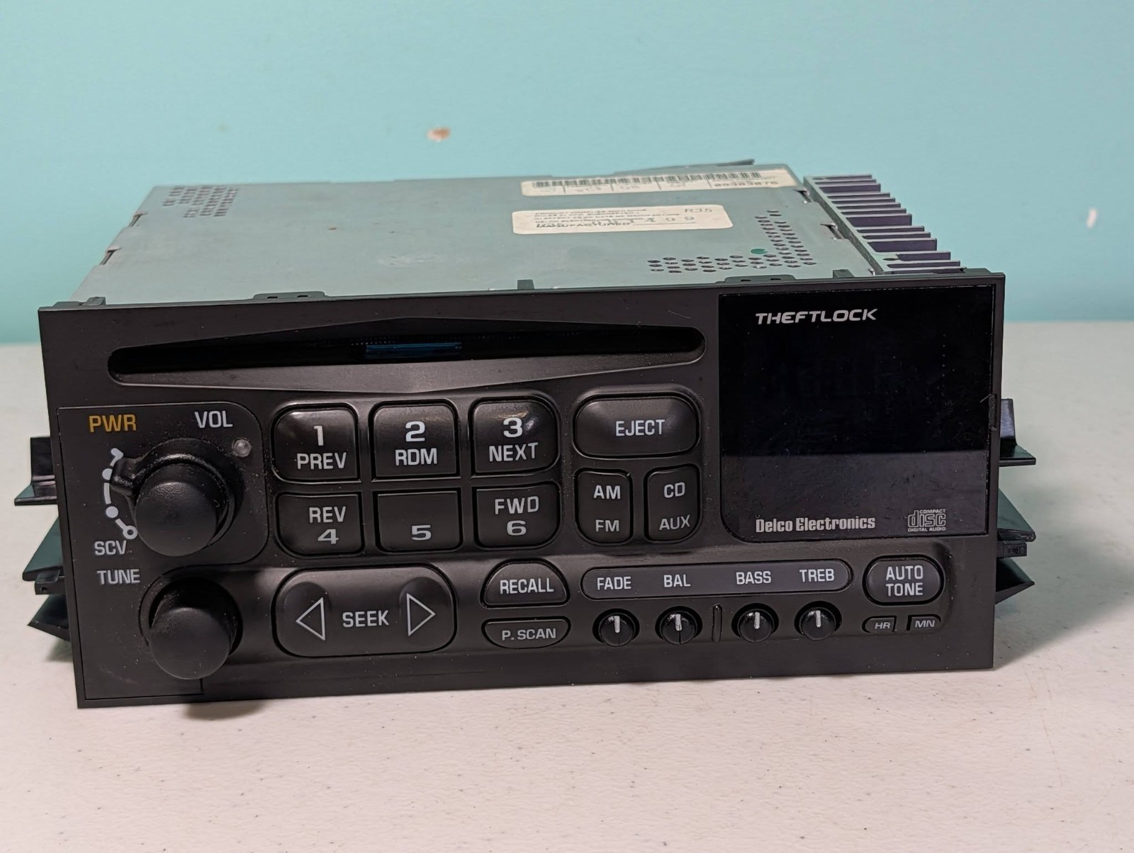 AC Delco Electronics CD Player Car Radio Am/Fm In Dash Unit Untested