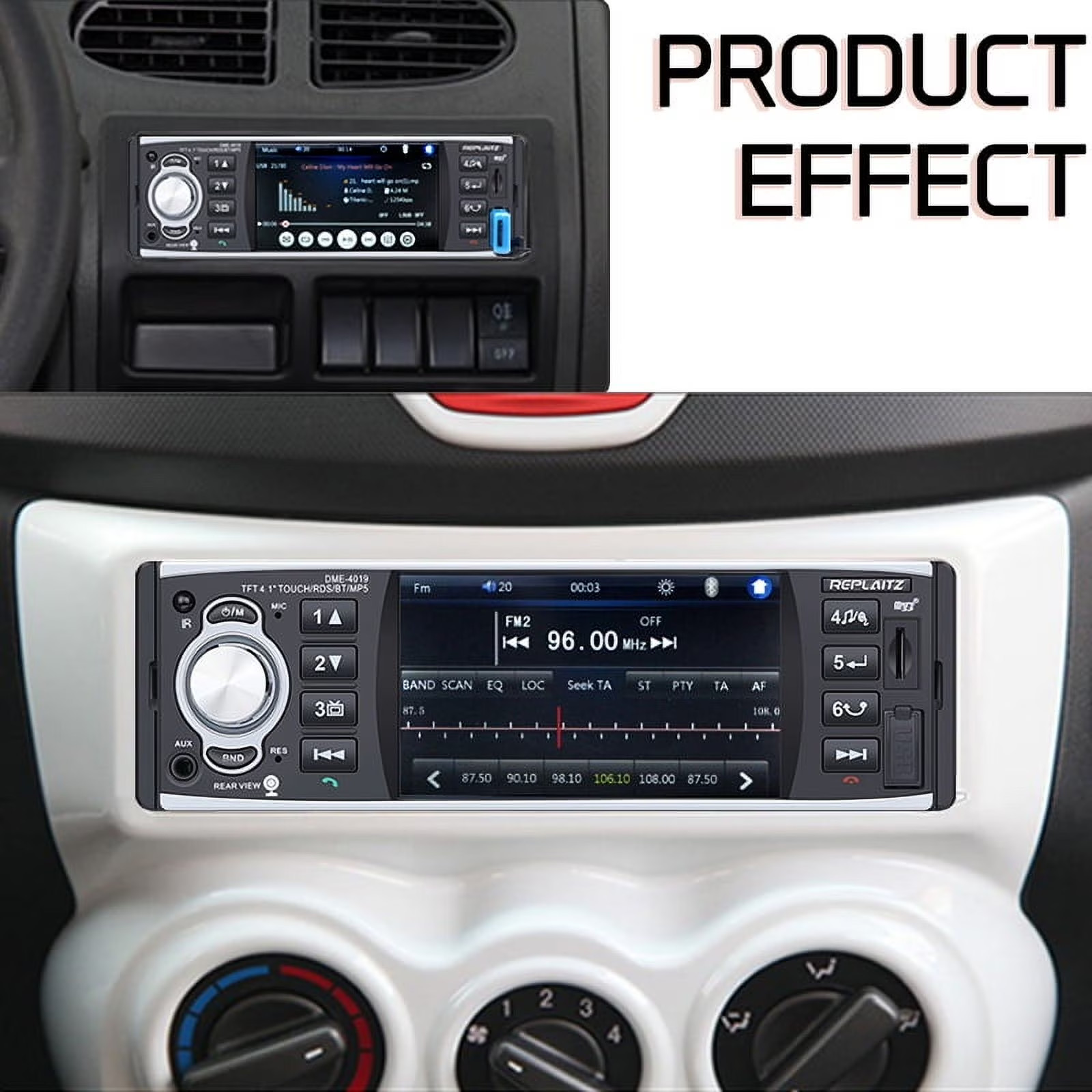 Estereo De Pantalla con Bluetooth Para Coche Carro Auto MP5 Player USB/SD/AUX/FM