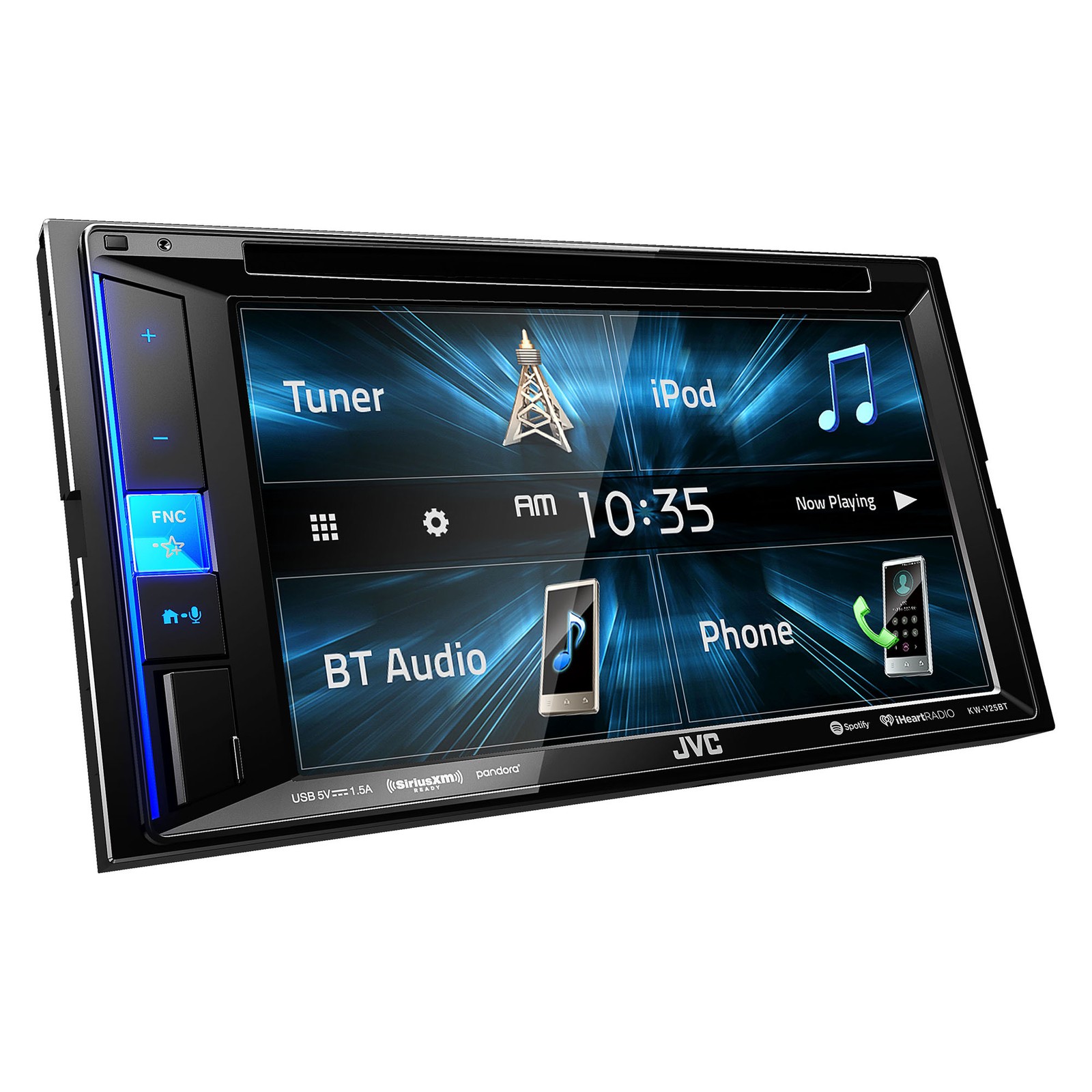 JVC KW-V25BT Receiver 6.2″ WVGA Touch Monitor Bluetooth 13 Band EQ