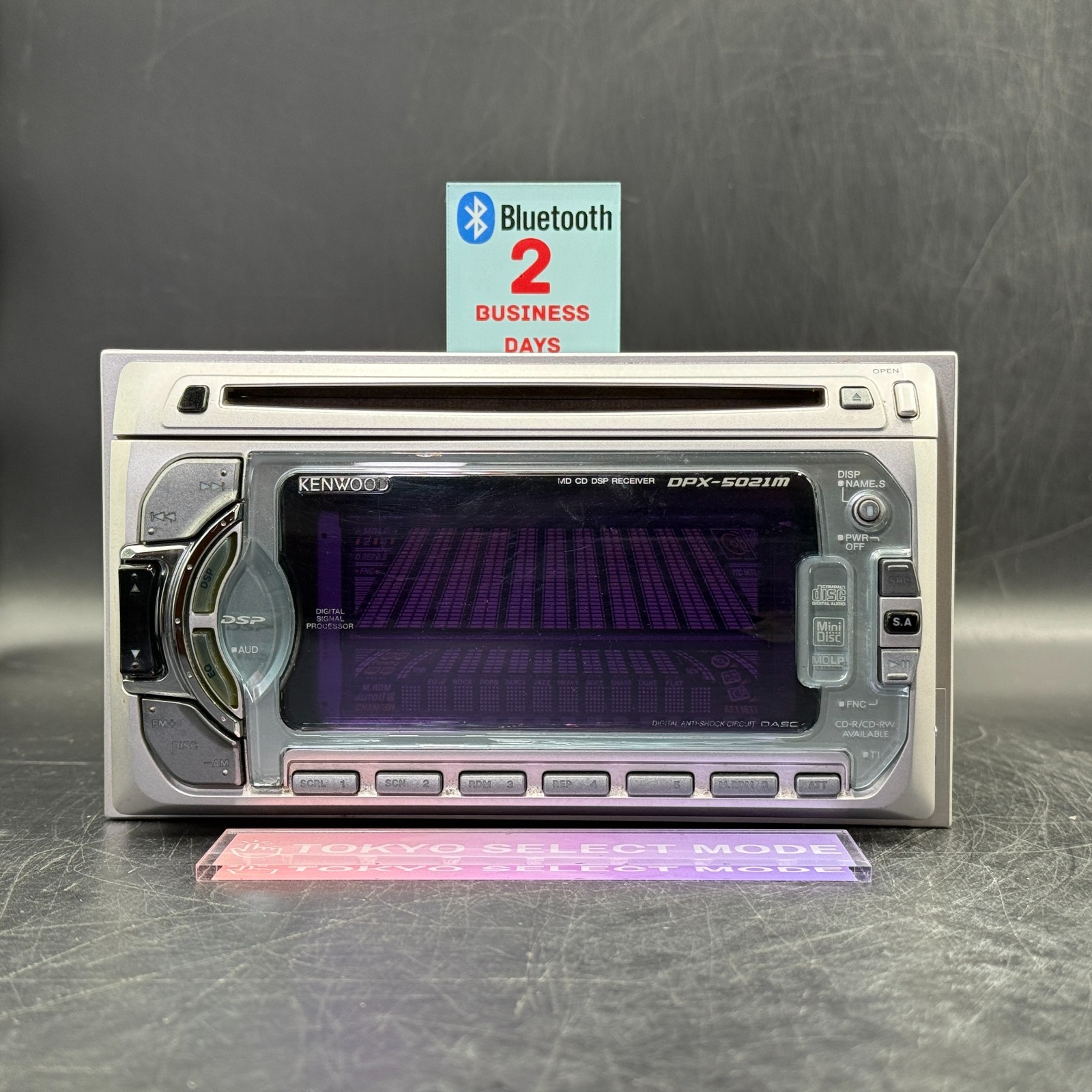 KENWOOD DPX-5021M Car Audio 2DIN CD MD DSP Working Tested JDM In Stock