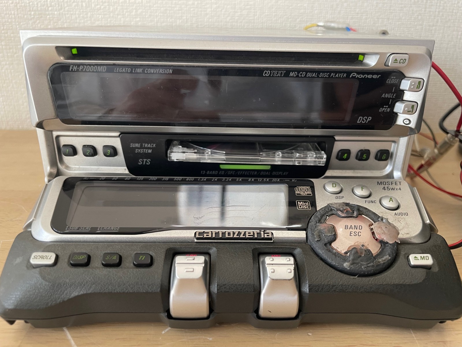 Pioneer Carrozzeria FH-P7000MD 2Din Car Audio MD CD Player