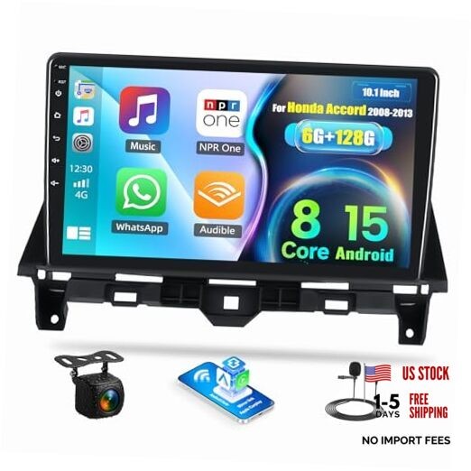 8Core 6G+128G Android Car Radio Stereo for Honda Accord 2008 P3-8 Core 6G+128G
