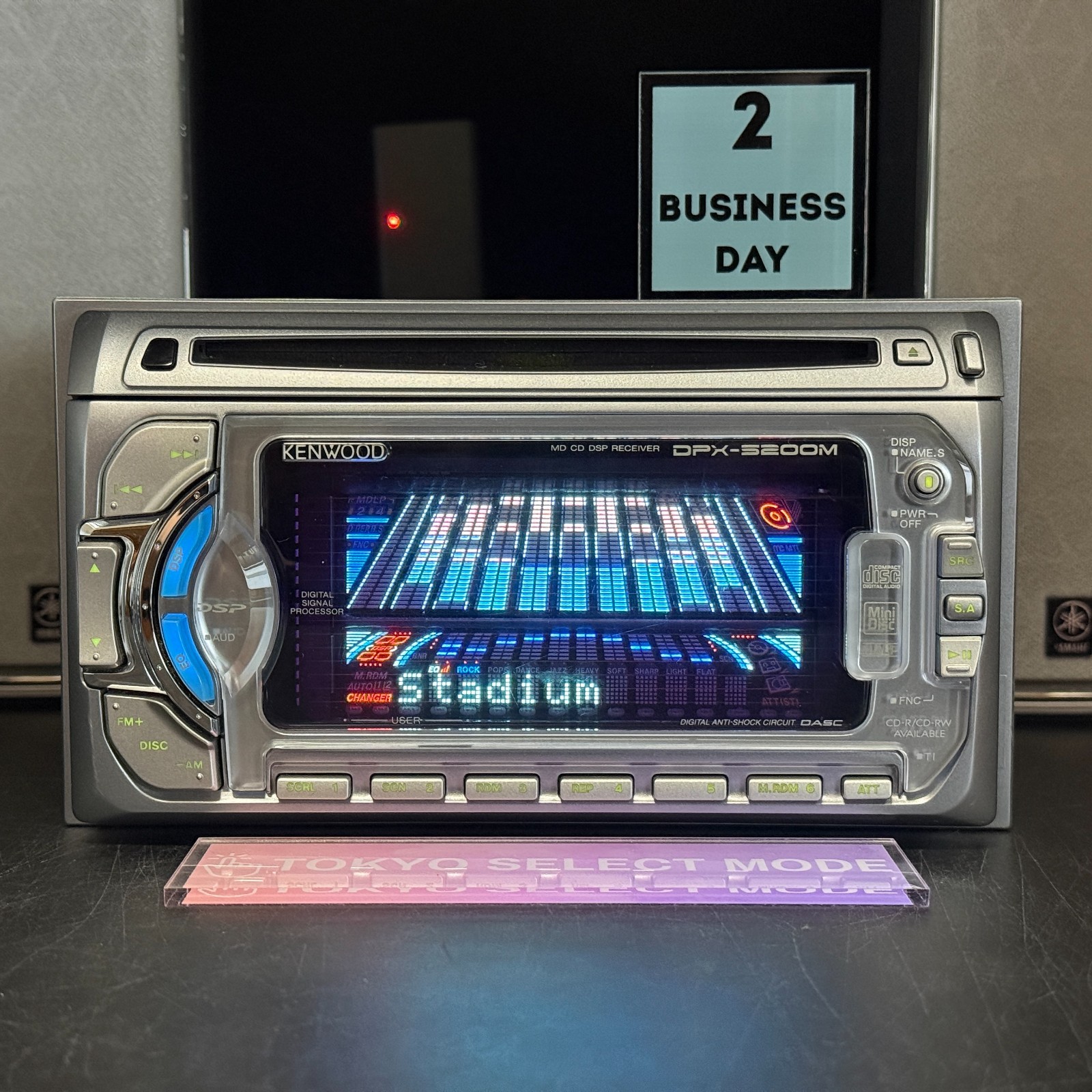 Kenwood DPX-5200M 2DIN CD MD Player Car Stereo Added Bluetooth JDM Tested Stock