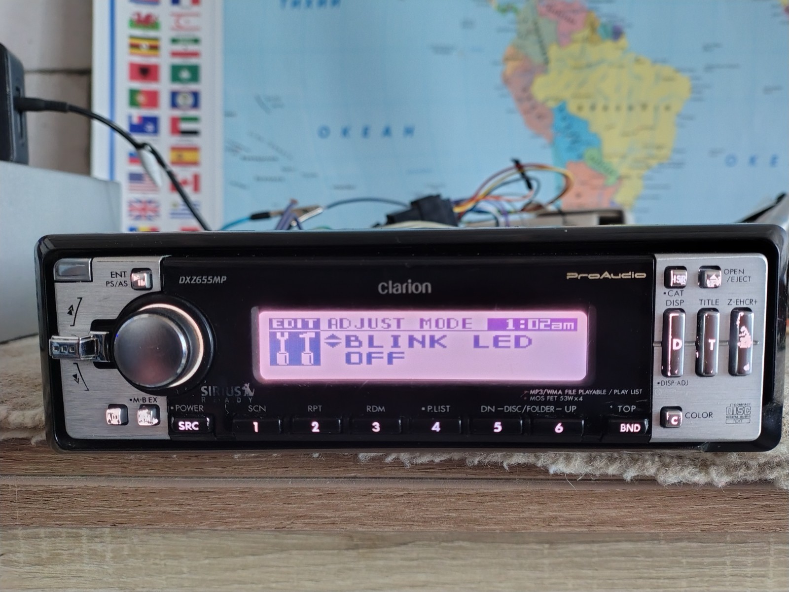 Clarion DXZ-655MP Car Stereo CD Receiver Mobile Media Station Fully Working