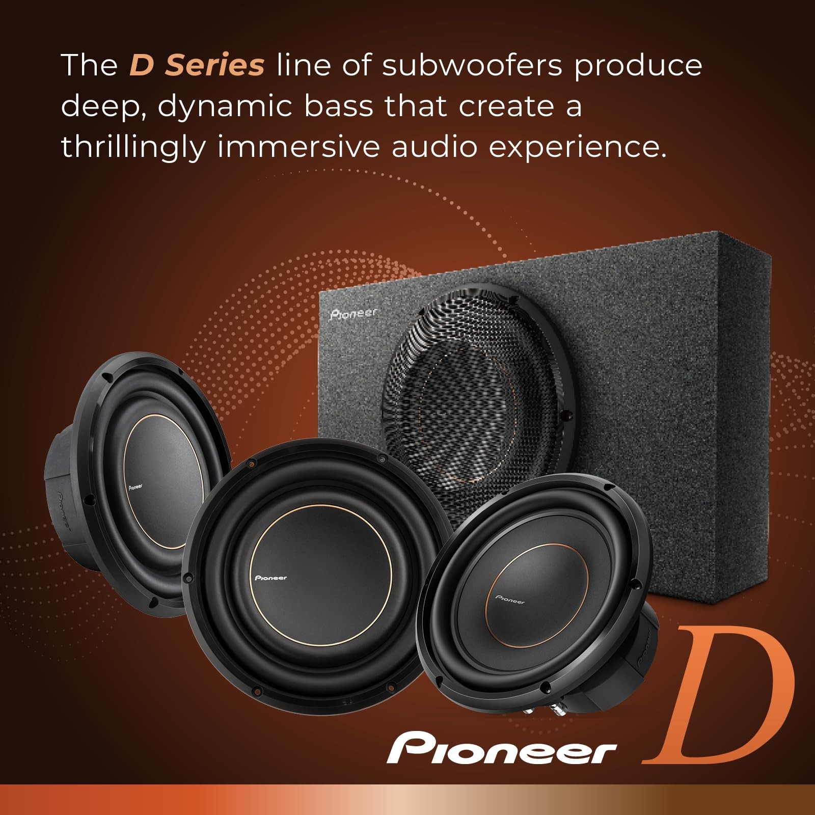 CAR TSD12D4 D Series 12-inch 2000 Watt Max Power, Dual 4 Ohm Voice Coil, Aramid