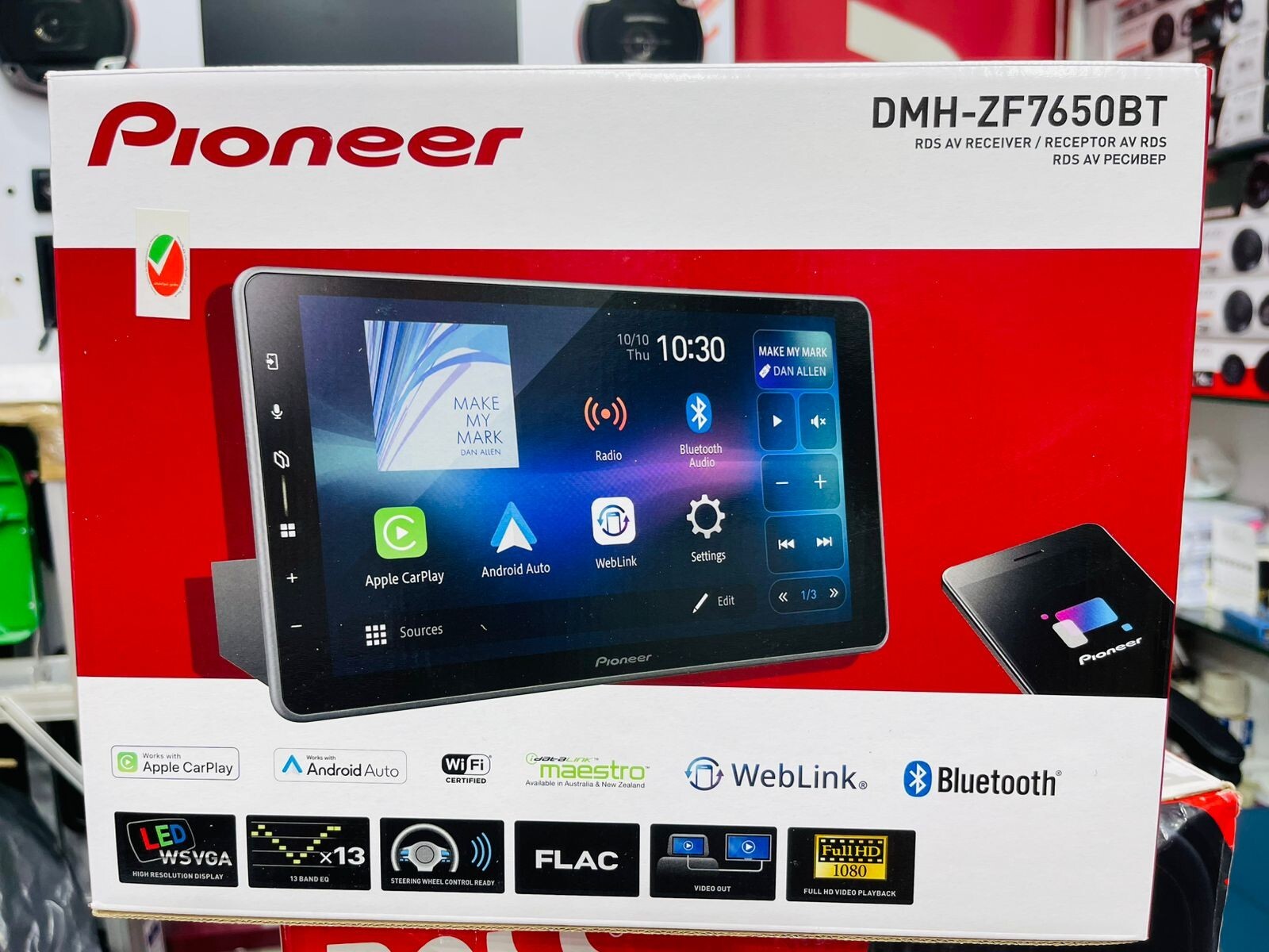 PIONEER 9” FLOATING HD TOUCHSCREEN DMH-ZF7650BT w/APPLE CARPLAY ANDROID AUTO