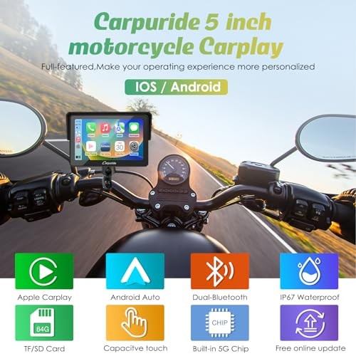 W502 Motorcycle GPS Wireless Portable Carplay/Android Auto Carpuride w502
