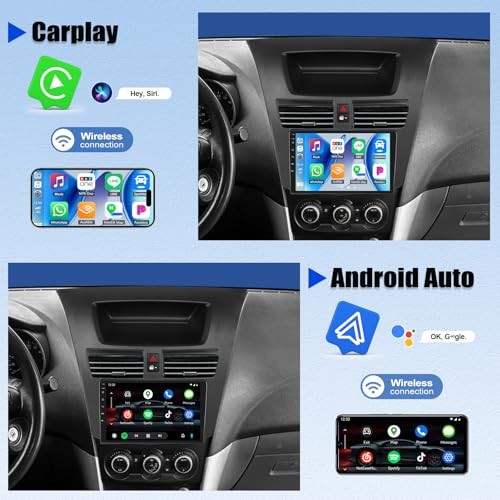 4G+64G 8Core Android 15 Car Radio for Mazda BT-50 2011-2020, 9”Touch Screen