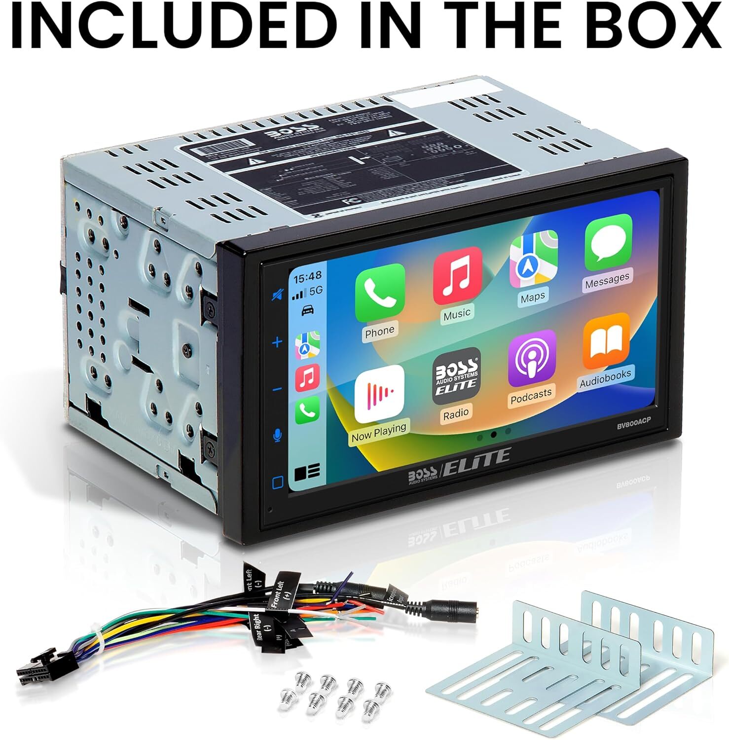 New 6.25 inch BOSS Audio Systems BV800ACP Car Audio System Apple Android