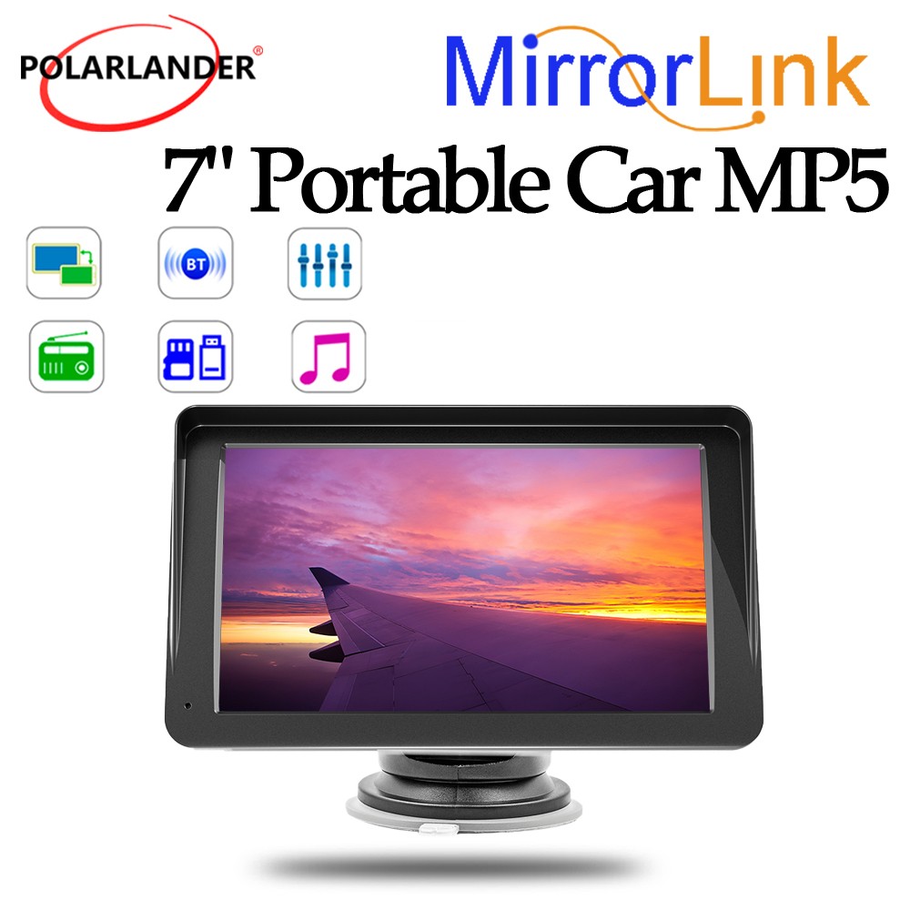 7″ HD MP5 Touchscreen 2Din Car Wireless Carplay Android Auto Bluetooth 5.0