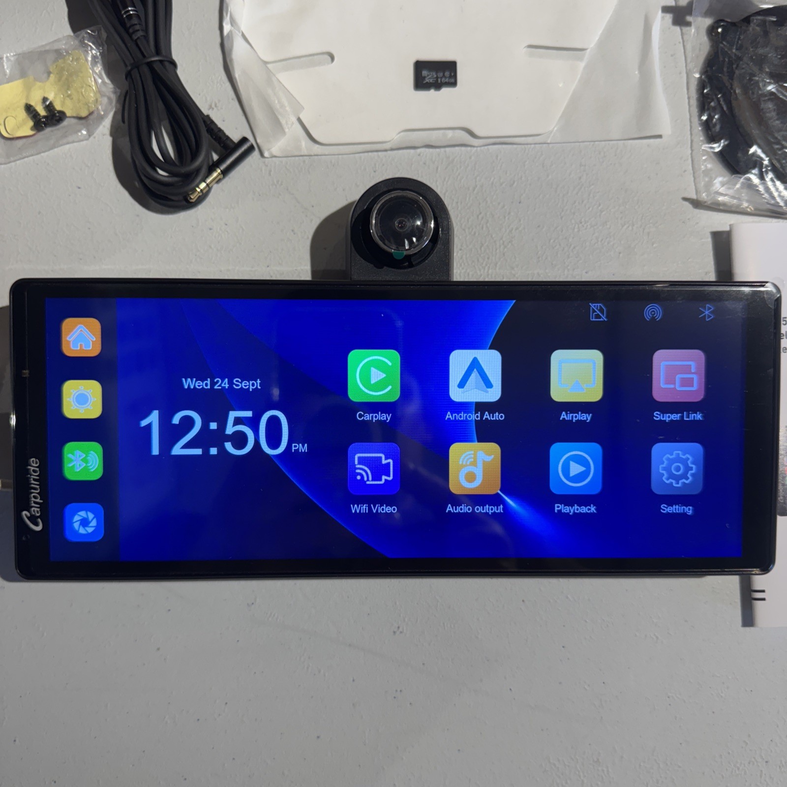CARPURIDE W903 Smart Multimedia Wireless Carplay Android Auto With Dash Camera
