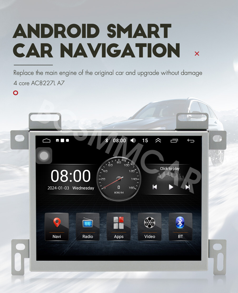 Car Multimedia Player Navi FM Mirror Link Fit For Dodge Charger 2011-2023 W/Cam