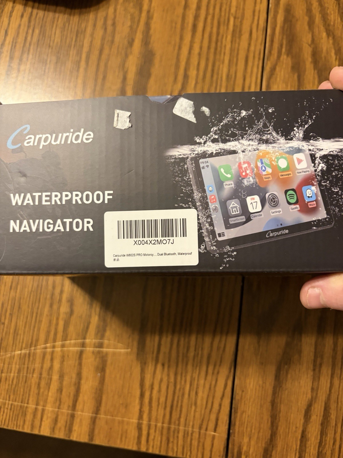 Carpuride 602SPRO Motorcycle GPS Navigator – 6″ HD Touchscreen, CarPlay, Android