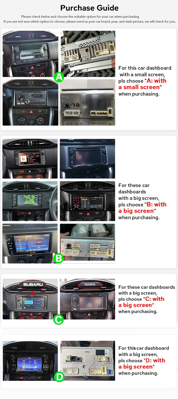For Toyota GT86/ Subaru BRZ/ Scion FR-S 12.3″ Wide Screen Andriod 12 Car Radio