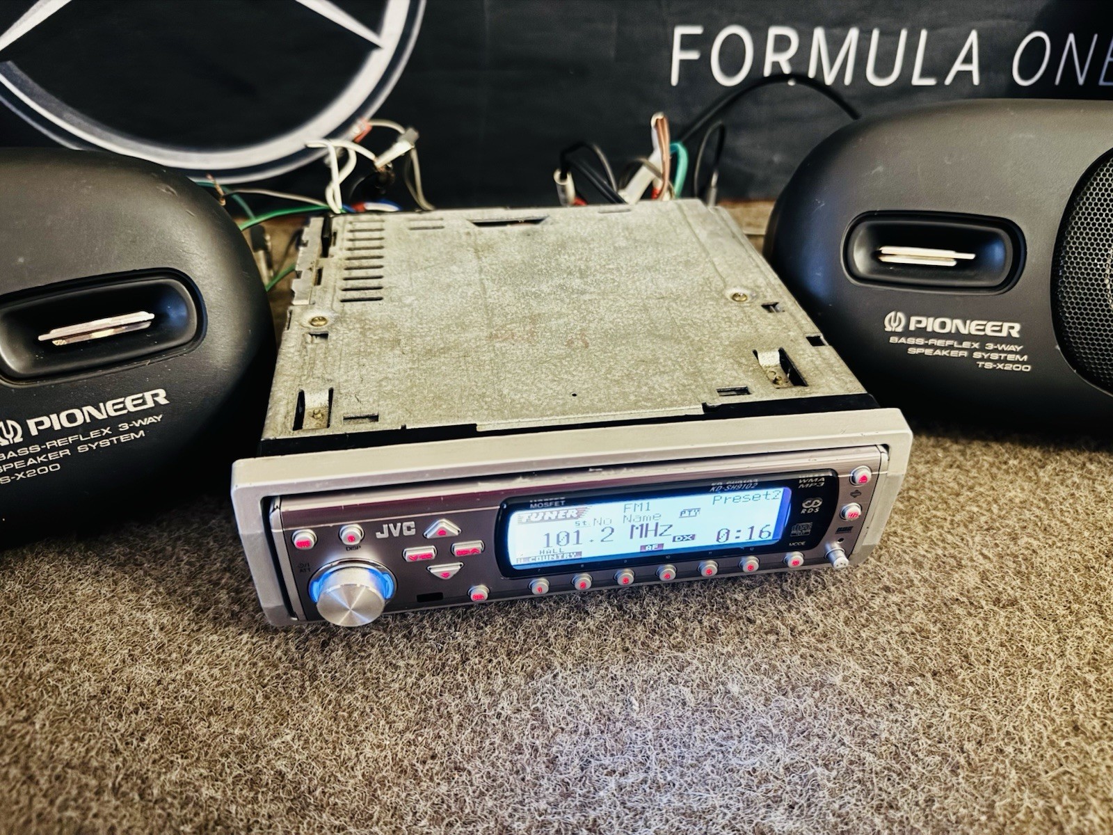 JVC KD-SH9102 Car Radio CD Receiver DSP WMA/Mp3 RDS Animation Display