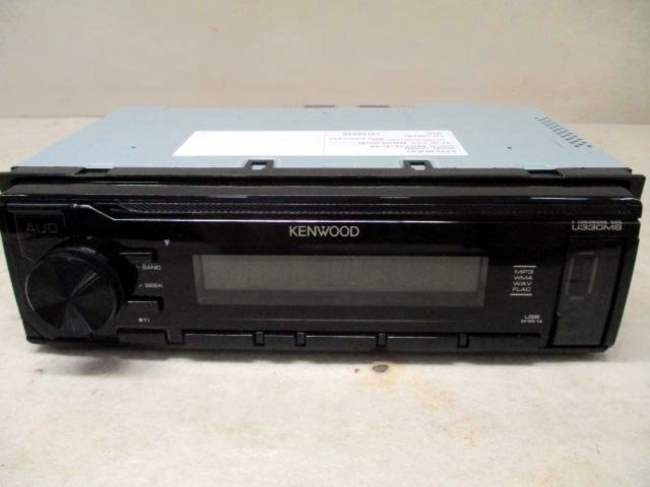 Kenwood U330MS Single DIN Car Stereo Receiver Tested Working USB AUX w/ Manual