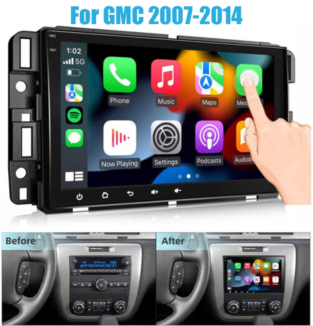 For Chevrolet GMC Buick Apple Carplay Car Radio Stereo GPS Navi Back up Camera