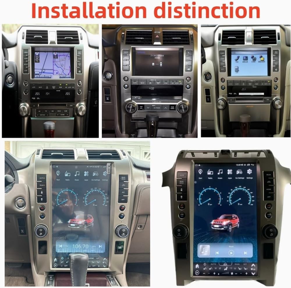 15.6″ Touch Screen Car Radio Stereo For Lexus GX400 GX460 2010-2020 CarPlay