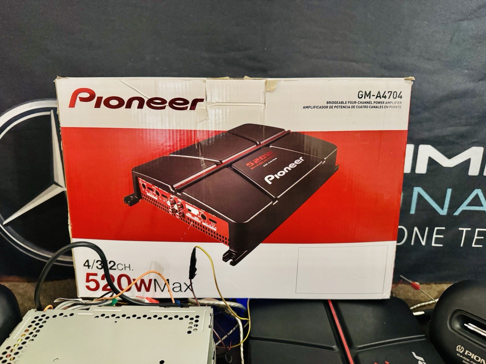 PIONEER CARROZZERIA KEH-P8250 Cassette & CDS-P77 DSP Audio Processor & GM-A4704