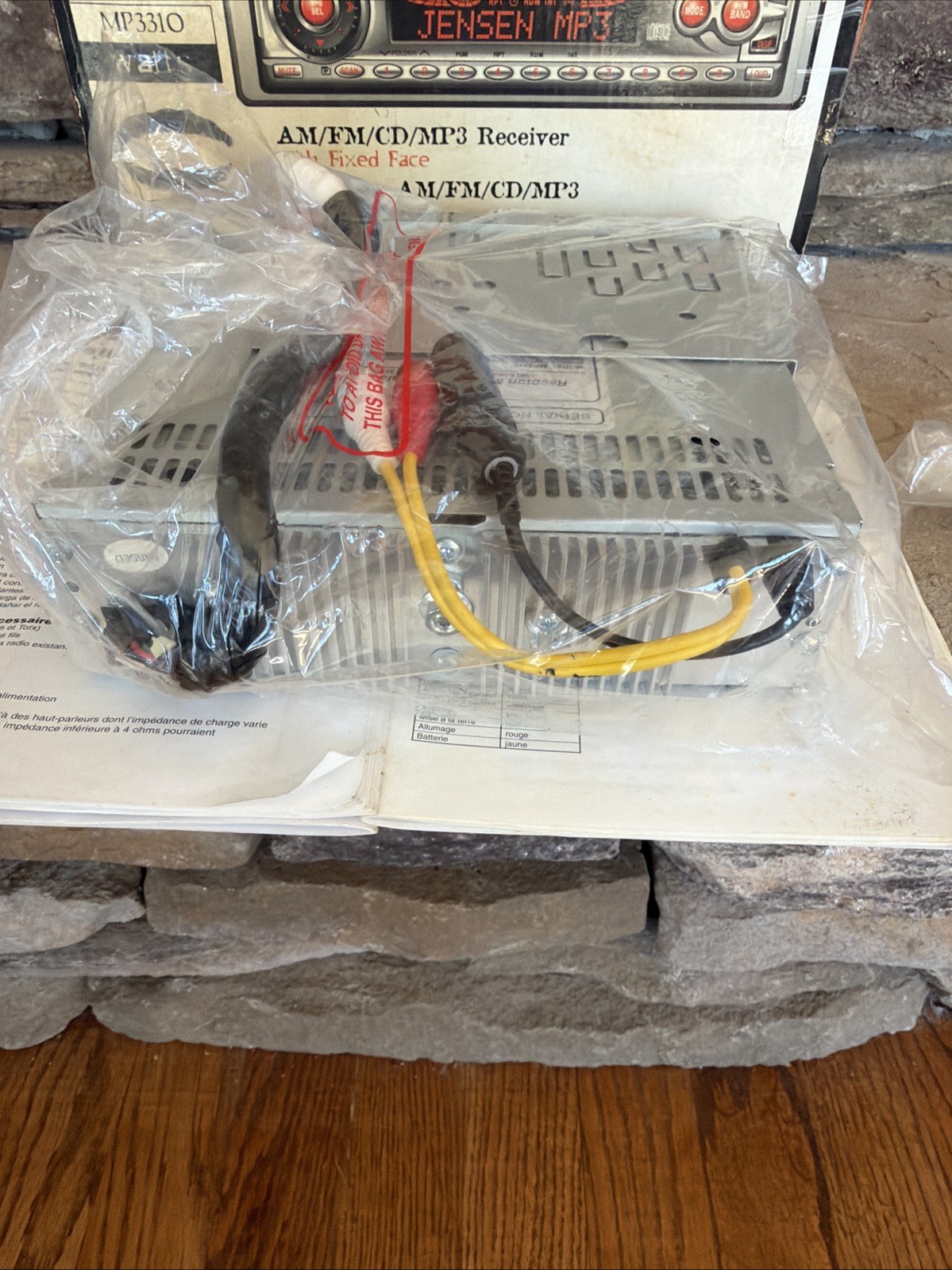 90s Y2K Jensen MP3310 CD MP3 Receiver w/ AUX Car Stereo Open Box