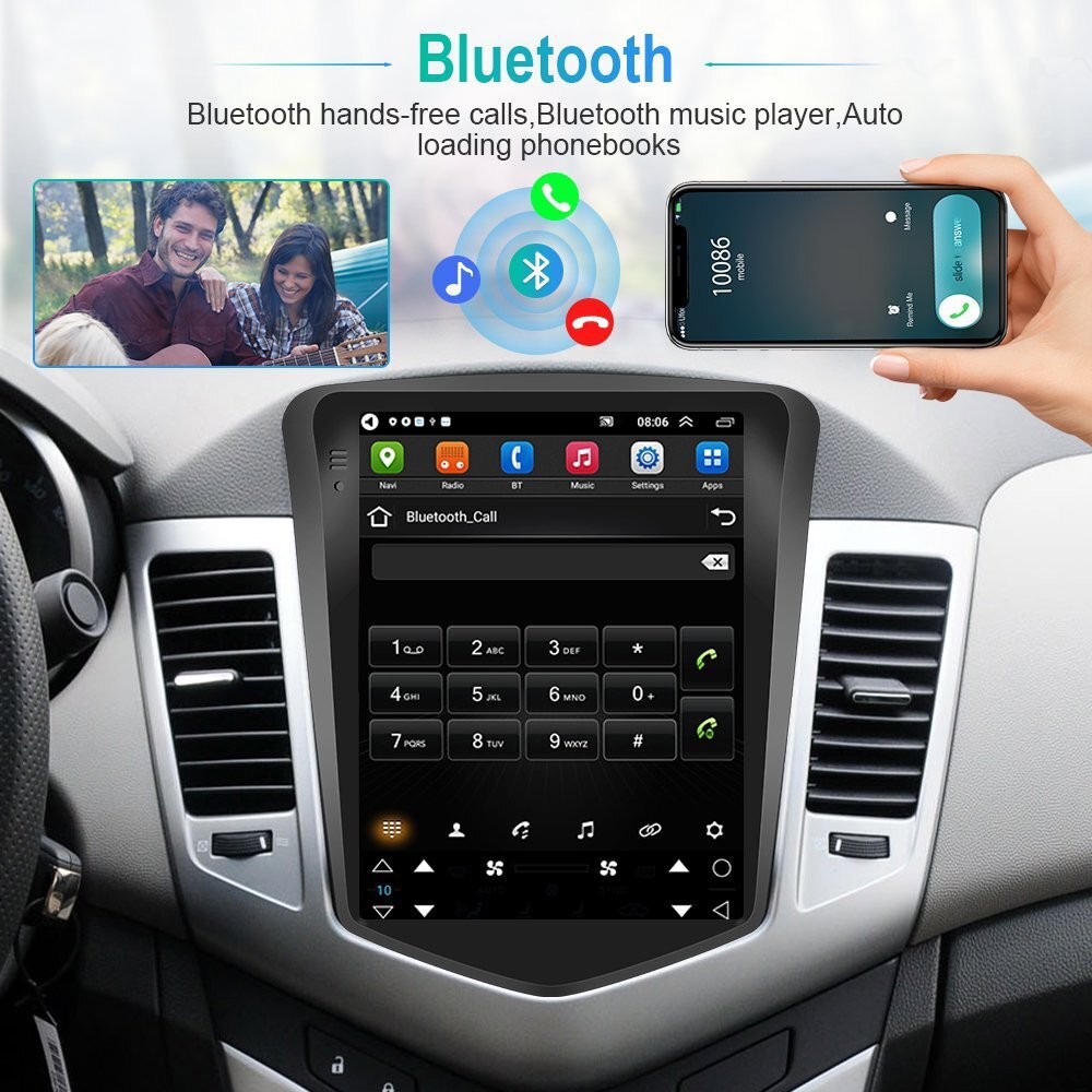 64GB For Chevy Cruze 2009-2015 Android 15 Car Stereo Radio 9.7″ GPS Navi Carplay