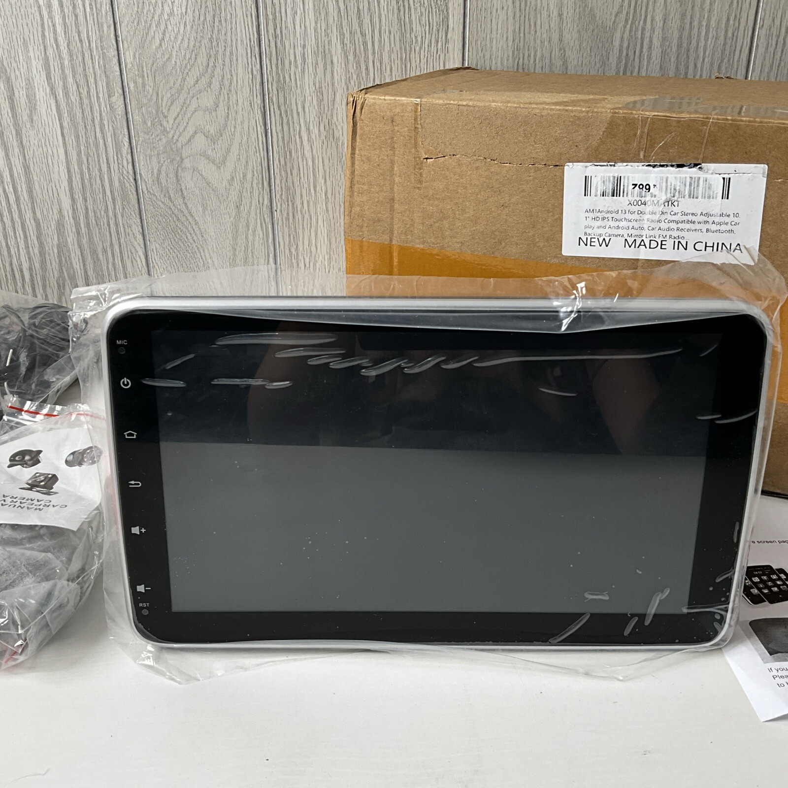 10.1”Android 13 CarPlay 2+32GB Car Stereo Radio GPS Navi 1DIN WiFi Bluetooth FM