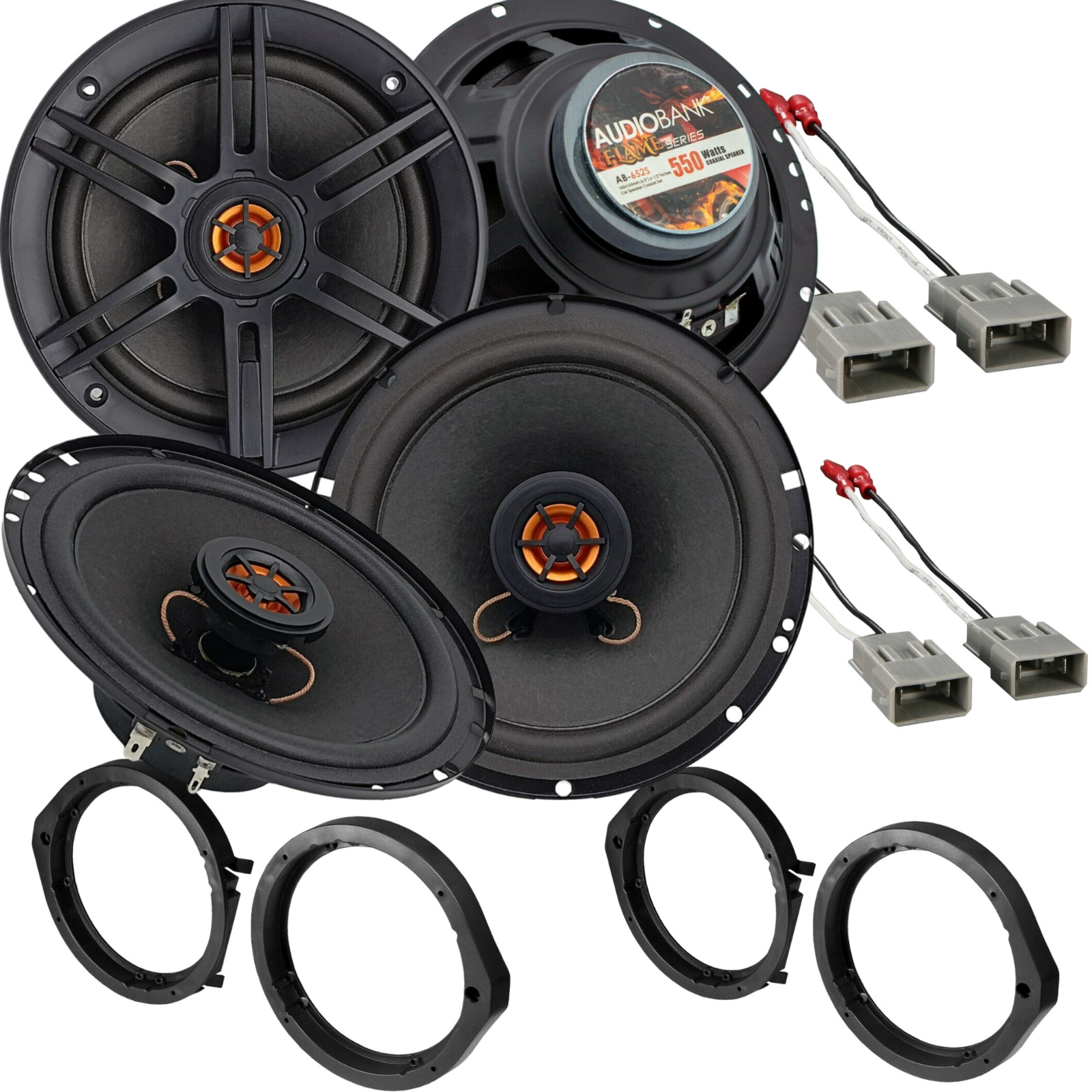 AUDIOBANK 2WAY 6.5 inch Front & Rear Speaker for Honda Civic 2006-2021