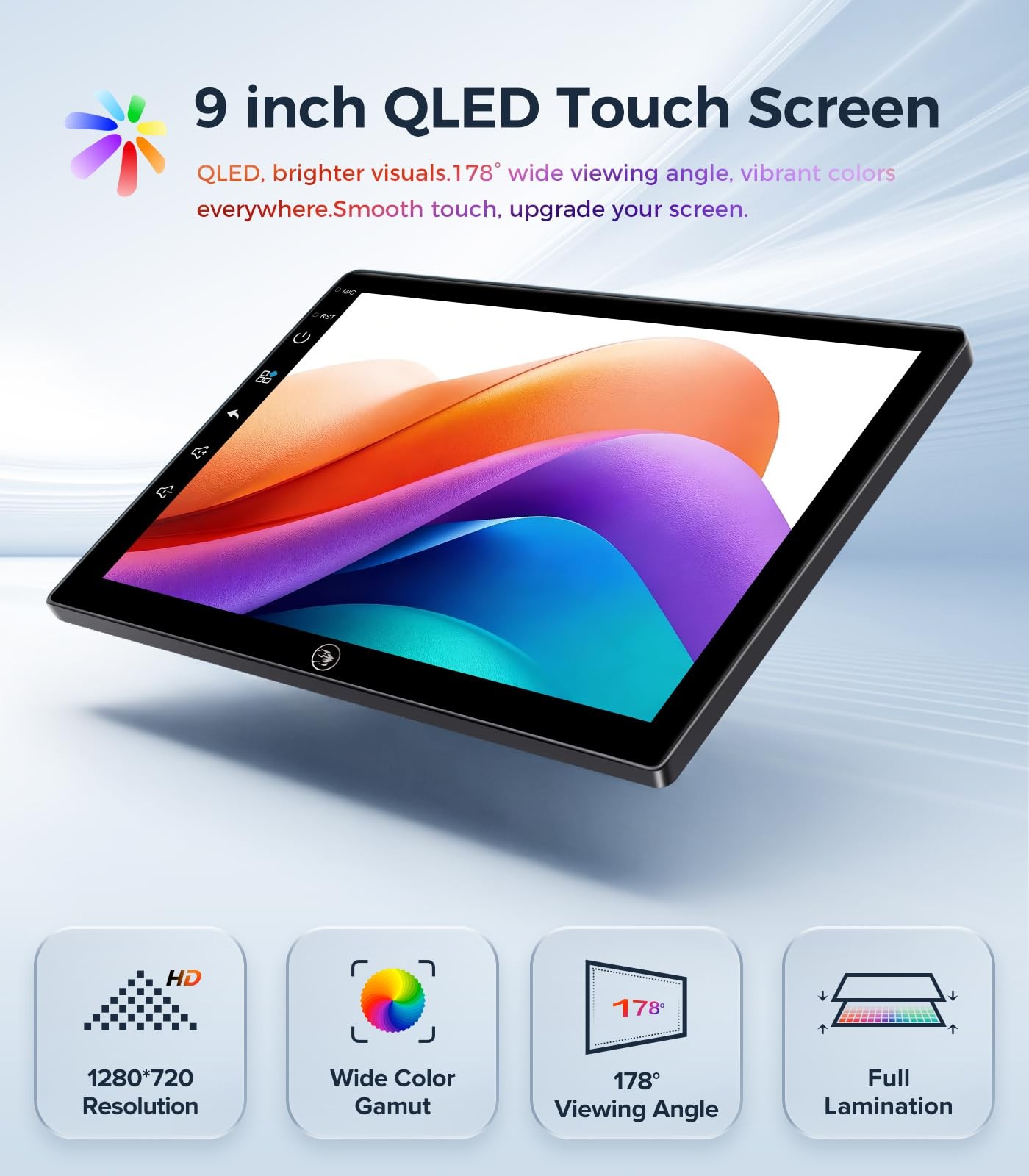 9″ QLED Fast Boot Wireless CarPlay & Android Auto Stereo for 2009-2012 Ford F150