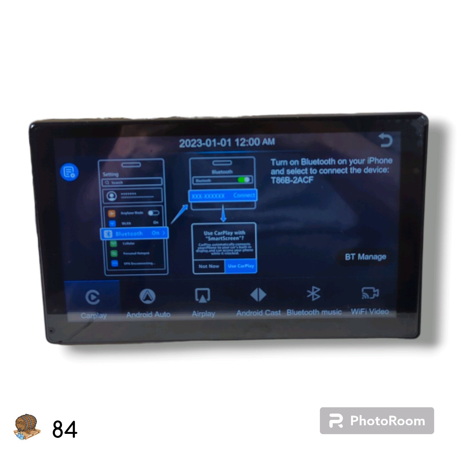 LAVIAY Dash Mount 9″ Touchscreen Car Stereo with Dual Cameras + Backup Cam