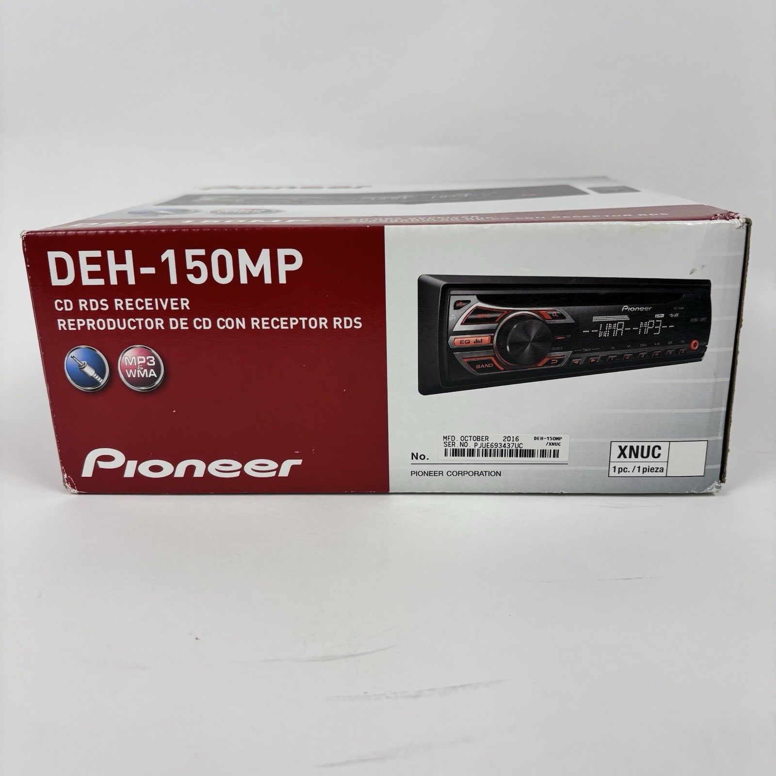 Pioneer DEH-150MP CD Car Stereo MP3 Player In-Dash Receiver AUX Remote NEW OPEN