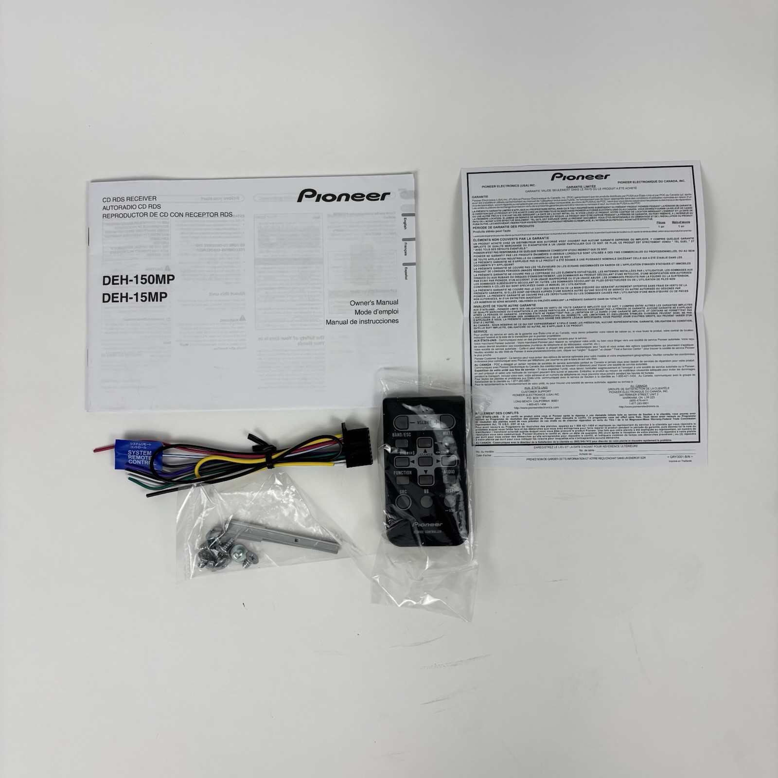 Pioneer DEH-150MP CD Car Stereo MP3 Player In-Dash Receiver AUX Remote NEW OPEN