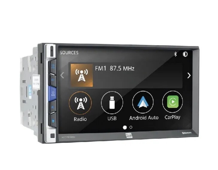 Dual Electronics 7” LED Multimedia Touch Screen Double DIN Car Stereo Unit…