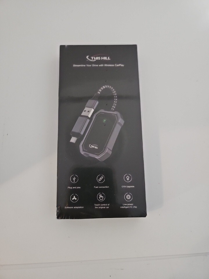 THIS HILL 2-in-1 Wireless CarPlay and Android Car Adapter, Convert Wired