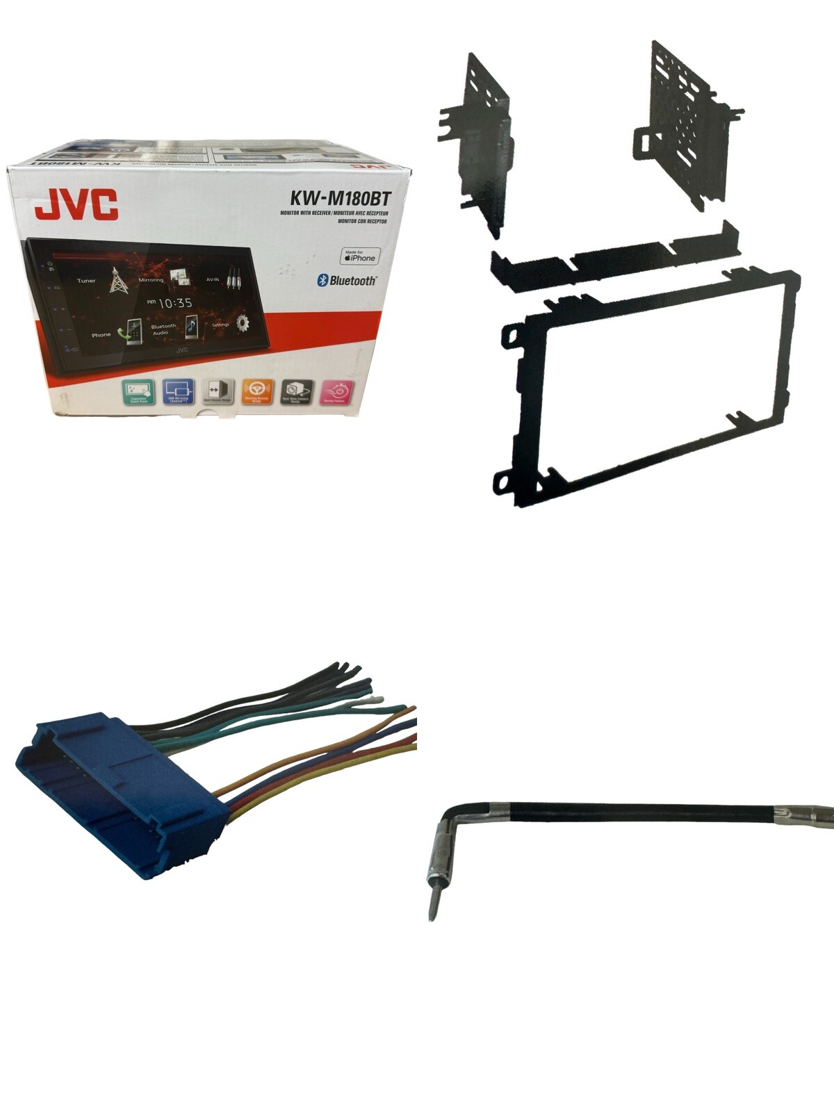 2Din Jvc Package car stereo dash radio kit Bluetooth for Buick LE SABRE 1995-99