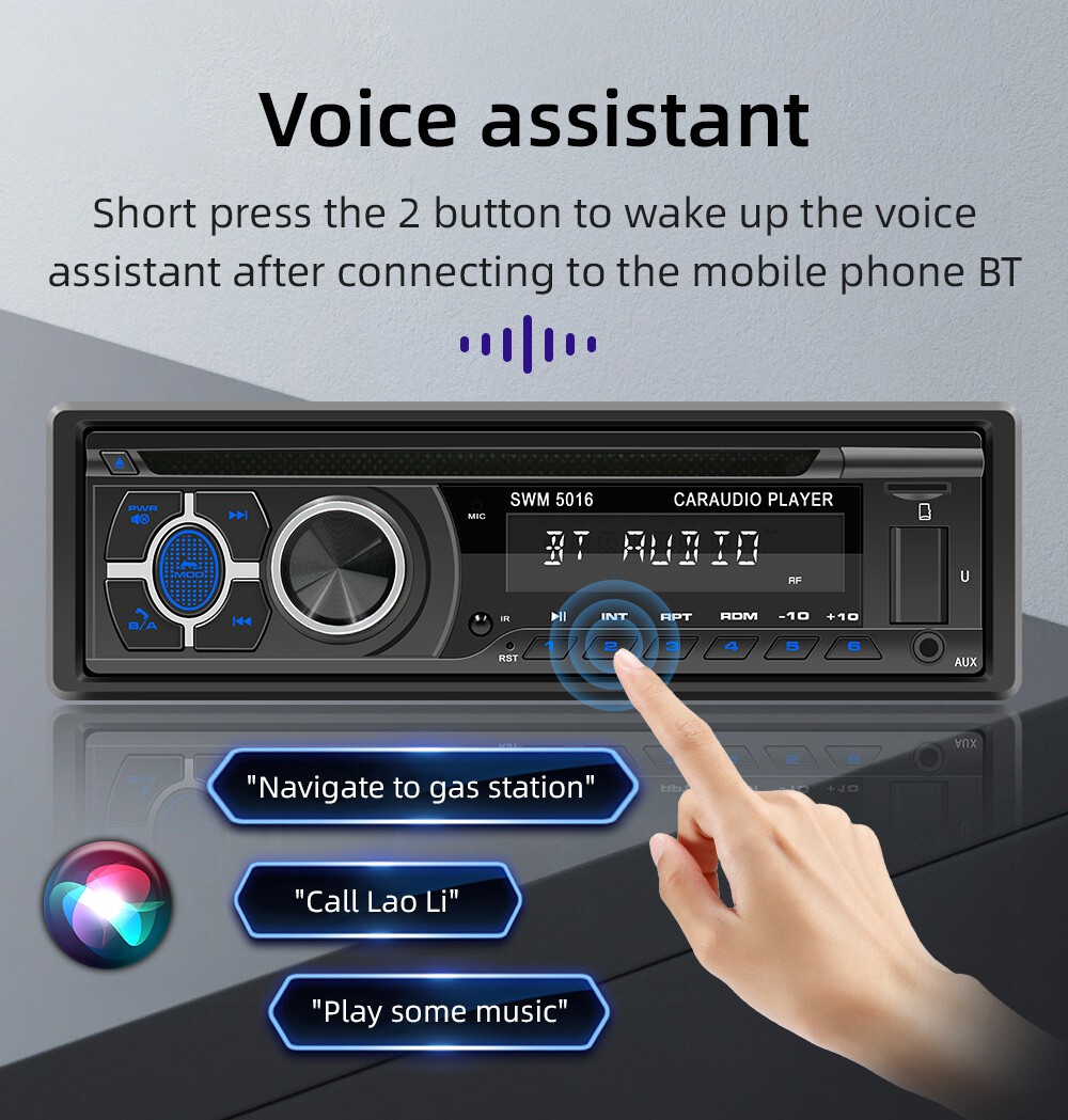 Single 1 Din Car Stereo Radio DVD CD Player FM/AM Bluetooth MP3 Player In-Dash