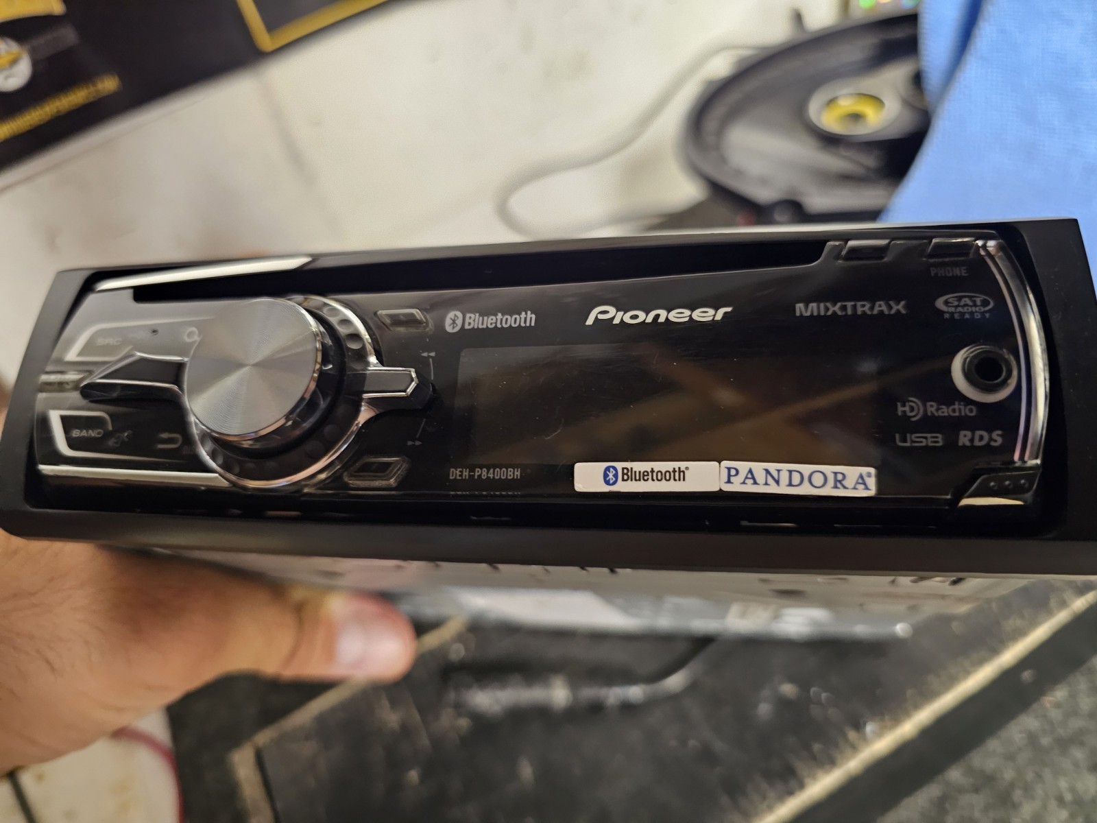 Pioneer DEH-P8400BH CD MP3 Bluetooth HD Radio USB AUX Receiver Tested Working