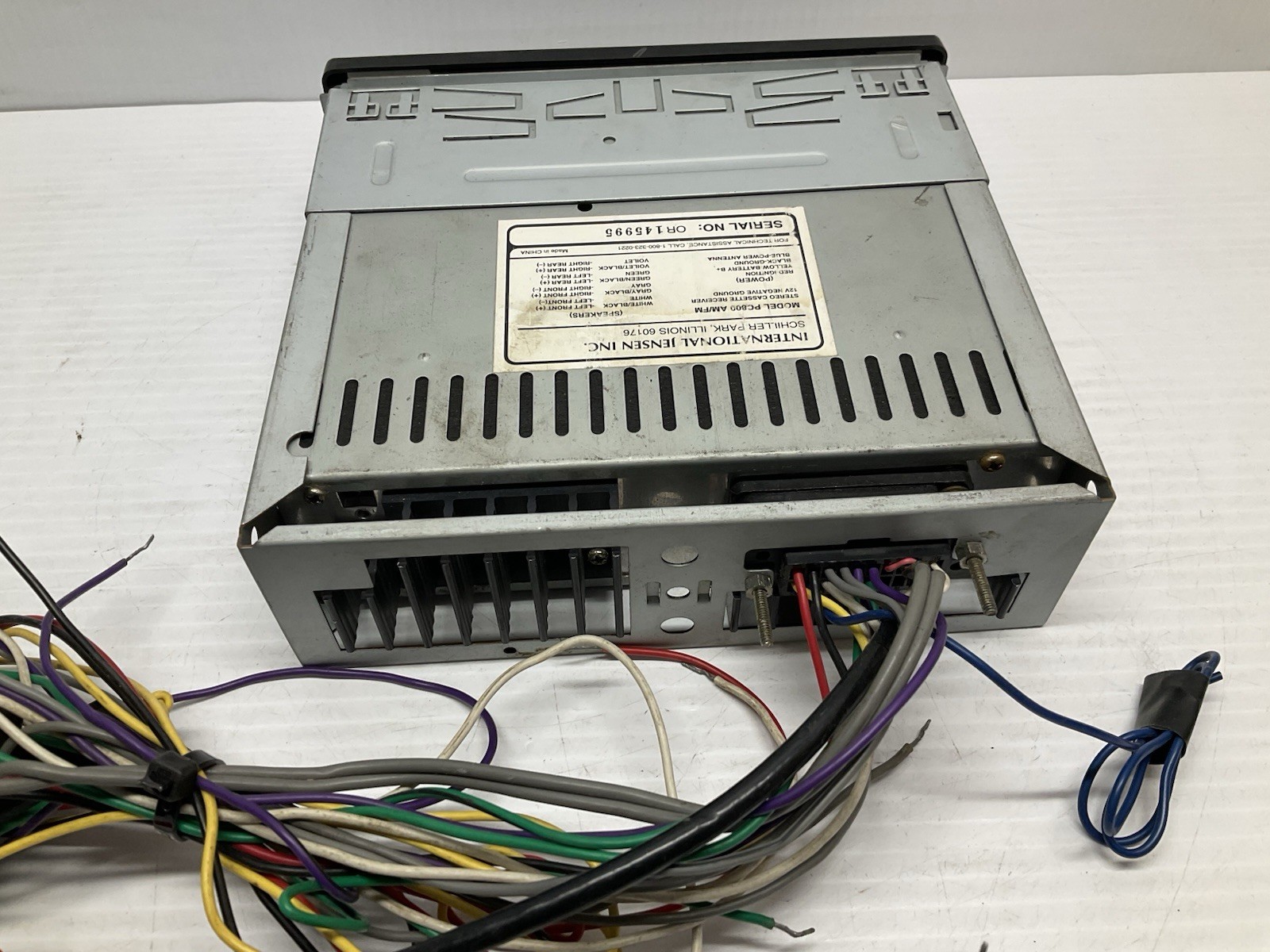 Jensen PC800 Auto Reverse AM/FM Stereo Cassette Player UNTESTED