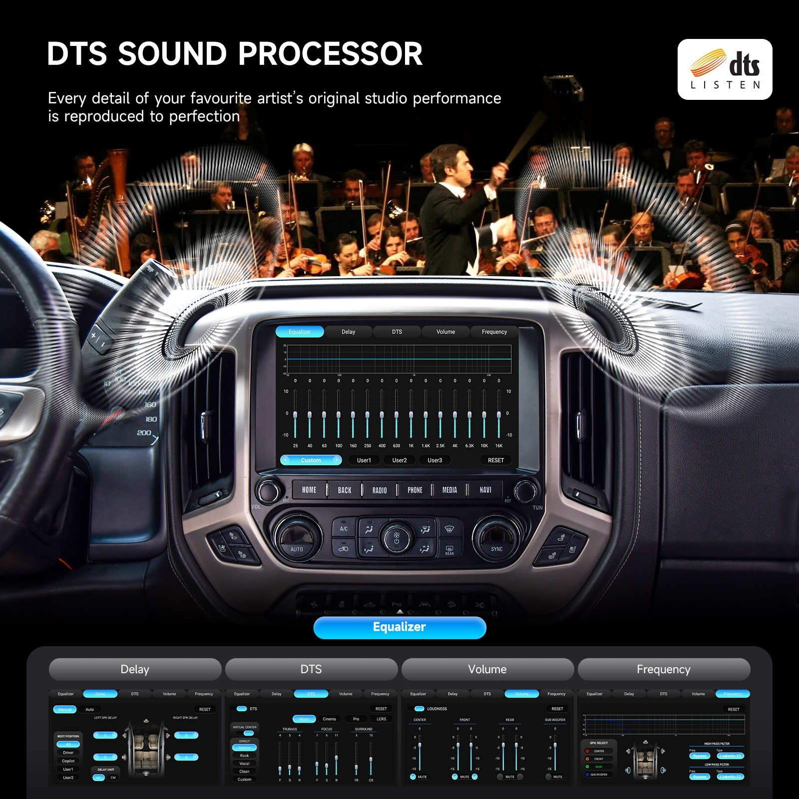 Dasaita Car Stereo for Chevrolet Silverado GMC Sierra 2014-2019 GPS Navi BT WiFi
