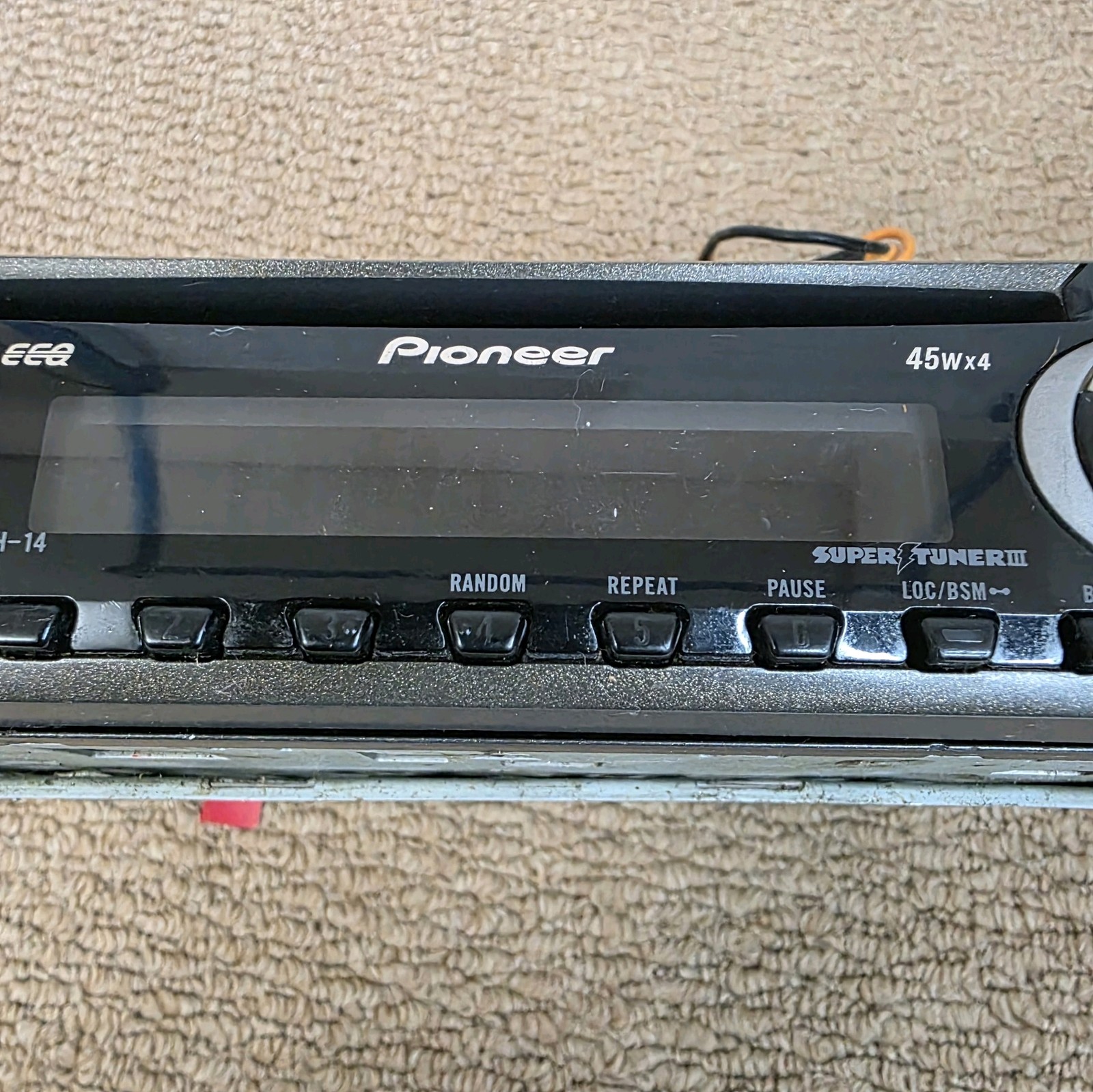 Pioneer Car Stereo CD Player DEH-14 Sold As Is Untested