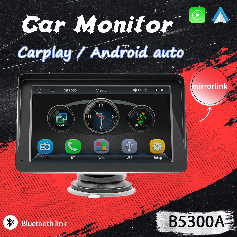 2Din 7″ HD Touchscreen Car MP5 Wireless Carplay Android Auto Bluetooth 5.0