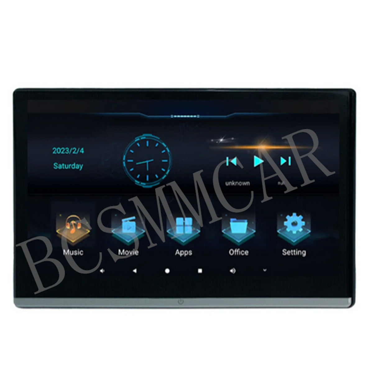 Dual HMDI Car Headrest Monitor Rear Seat Entertainment TV Video Music Player