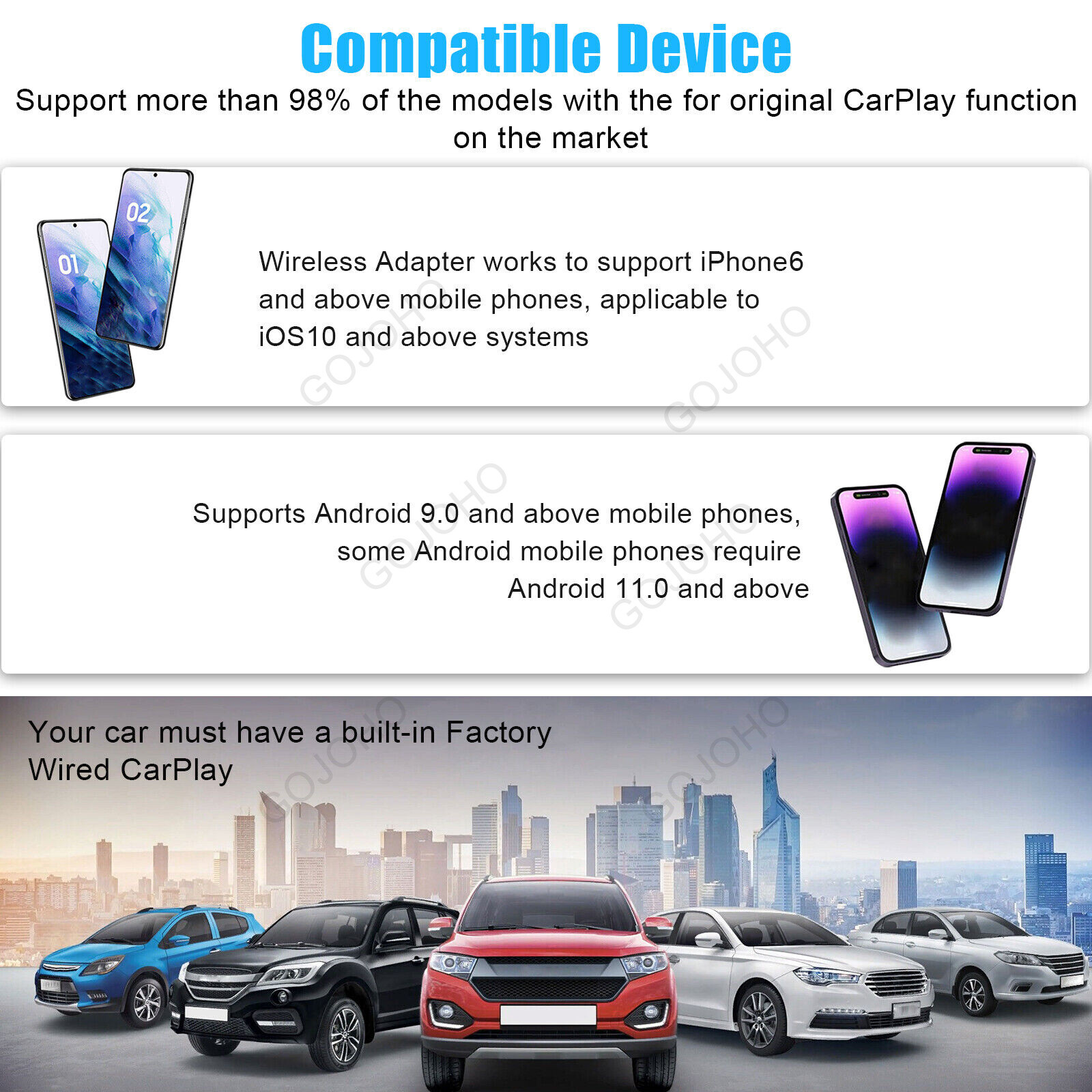 Carlinkit 4.0 Wireless CarPlay Box Android Auto for Dongle Car Player Activator